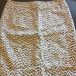 LOFT Grey Pencil Skirt